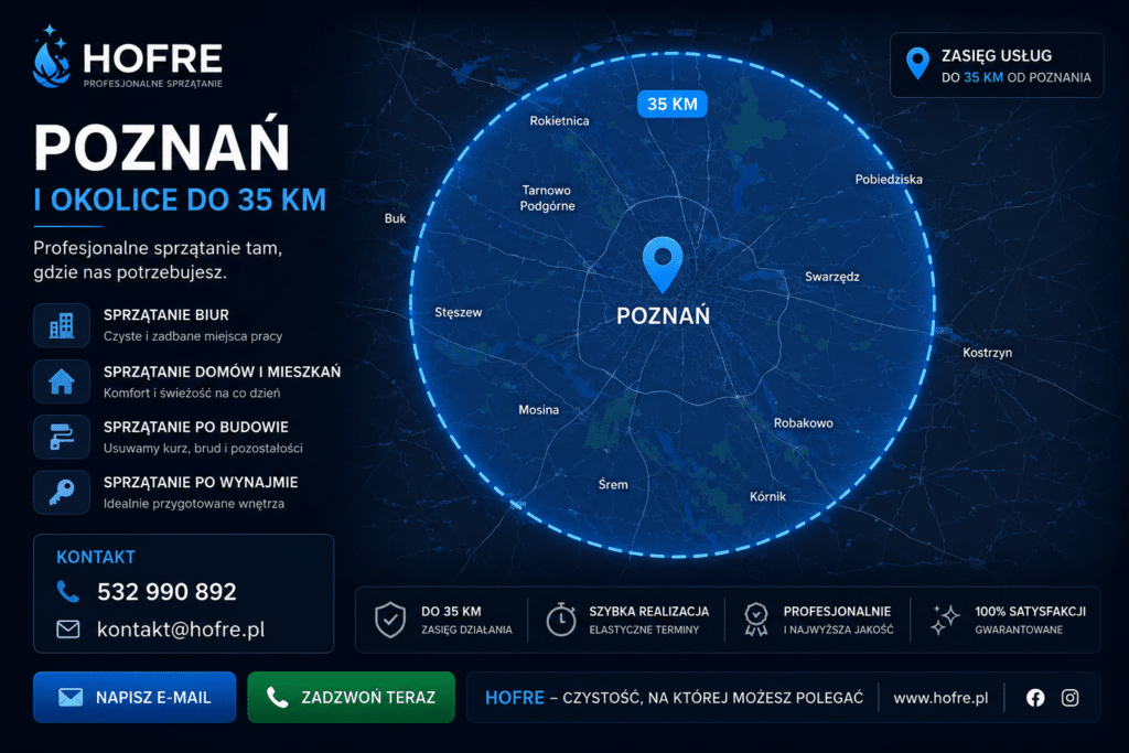 Firma sprzątająca Poznań kontakt